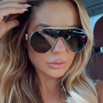 Spykay™ SG60892 Oversized One-piece Aviator Sunglasses