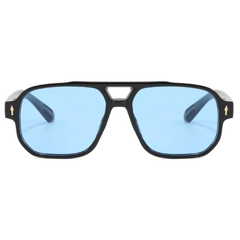 Spykay™ SG60754 Square Frame Double Bridges Vintage Sunglasses - image 14