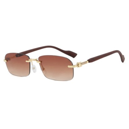 Spykay™ SG60831 Women's Rectangle Frame Rimless Sunglasses
