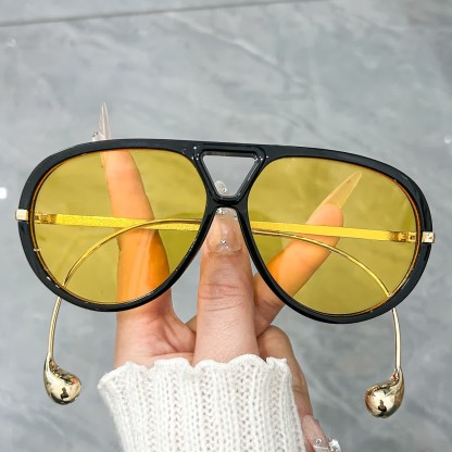 Spykay™ SG60673 Double Bridges Metal Temples Aviator Sunglasses - image 21