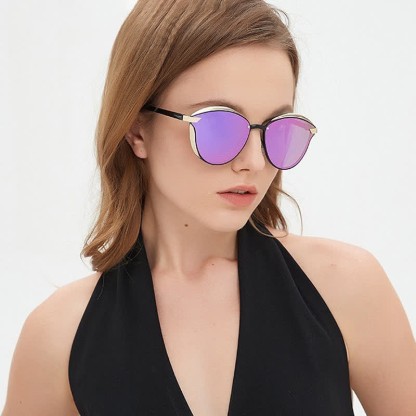 Spykay™ SG60950 Polarized Vintage Round Frame Mirror Lenses Trendy Sunglasses - image 16