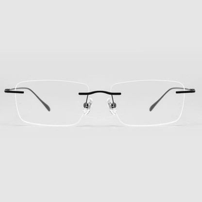 Spykay™ EG26723 Titanium Rectangle Frame Anti-blue Light Hipster Rimless Glasses - image 7