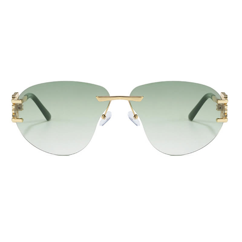 Spykay™ SG60909 Fashion Y2K Rimless Hollow-out Aviator Sunglasses
