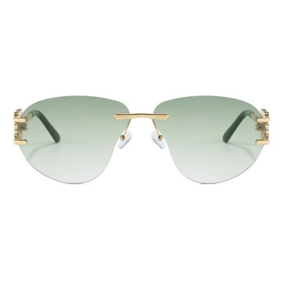 Spykay™ SG60909 Fashion Y2K Rimless Hollow-out Aviator Sunglasses