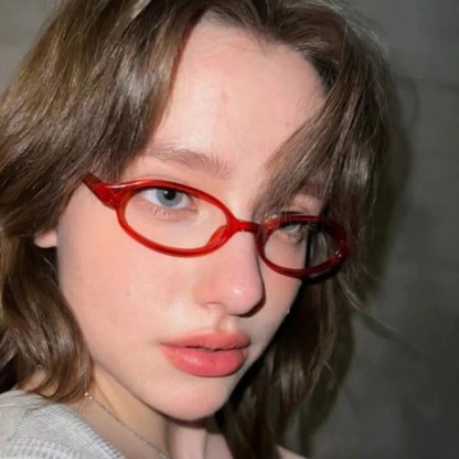 Spykay™ EG26885 Anti-blue Light Retro Small Oval Frame Y2K Hipster Eyeglasses - image 22