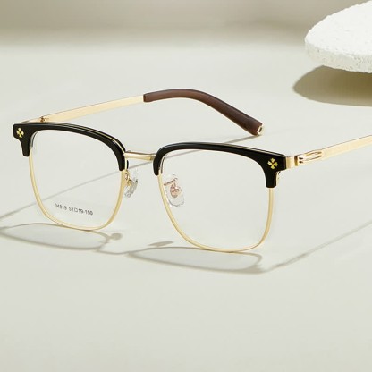 Spykay™ EG26925 Gothic Cross Unisex Square Frame Anti-blue Light Retro Browline Glasses - image 13