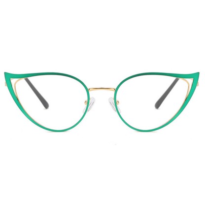 Spykay™ EG26880 Cat-Eye Metal Frame Hollow-out Anti-blue Light Glasses - image 9