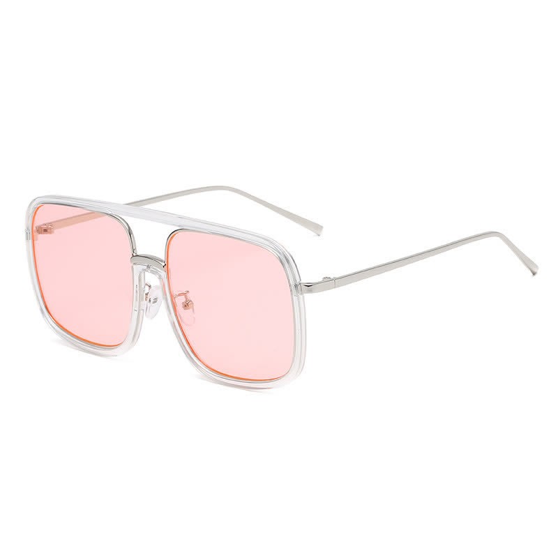 Spykay™ SG60732 Tortoise Pattern Flat Top Square Frame Double Bridges Sunglasses - image 15