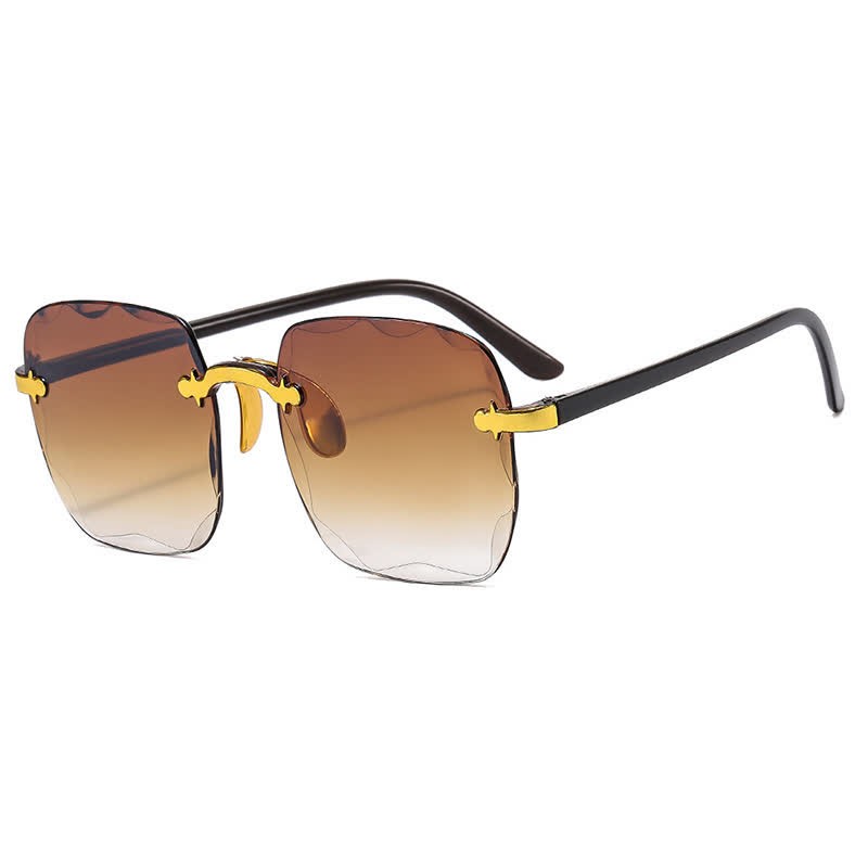 Spykay™ SG61010 Square Frame Oversized Trendy Rimless Sunglasses - image 6