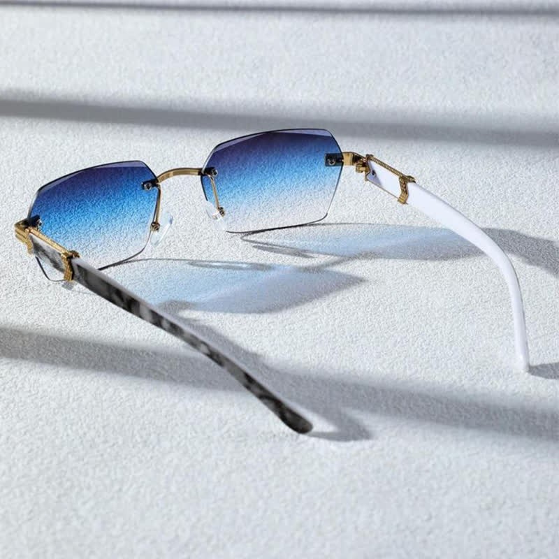 Spykay™ SG60746 Rimless Geometric Frame Tinted Sunglasses - image 4