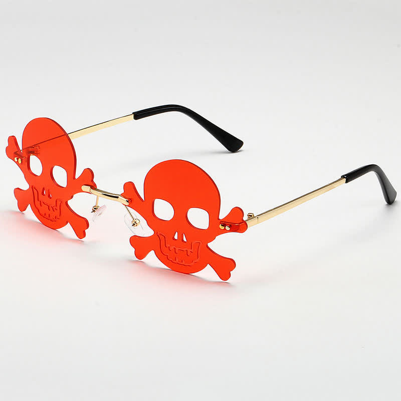Spykay™ SG60988 Halloween Skull Ghost Sunglasses for Women Men - Red A - image 3