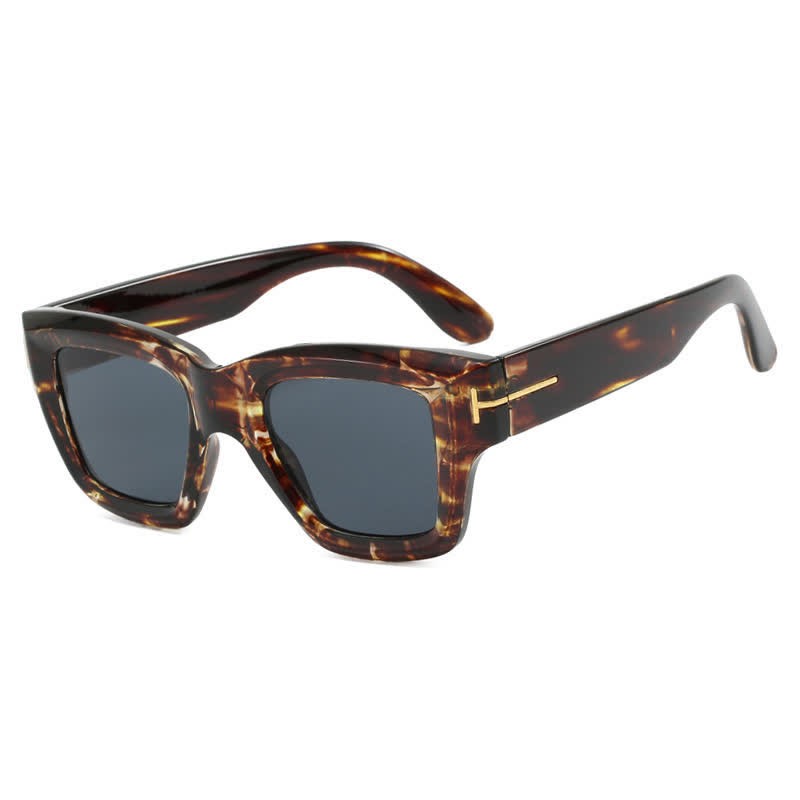 Spykay™ SG60897 Classic Unisex Square Frame 'T' Design Sunglasses