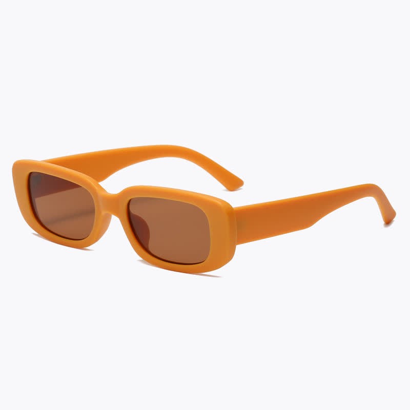 Spykay™ SG60996 Rectangle Small Thick Frame Vintage Sunglasses - Orange - image 26