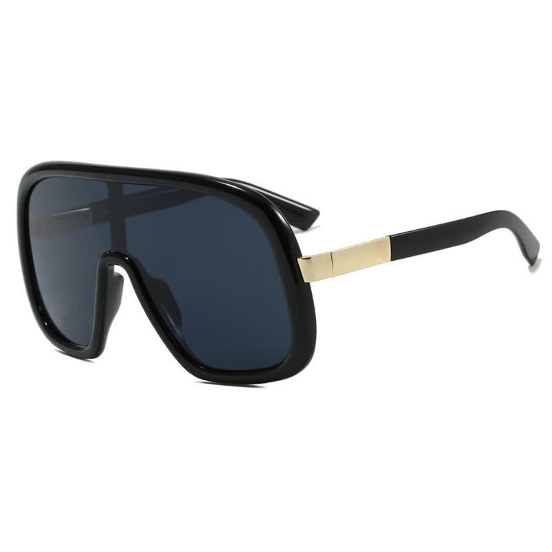 Spykay™ SG60952 Flat Top Double Bridges Oversized Trendy Aviator Sunglasses - Black - image 11