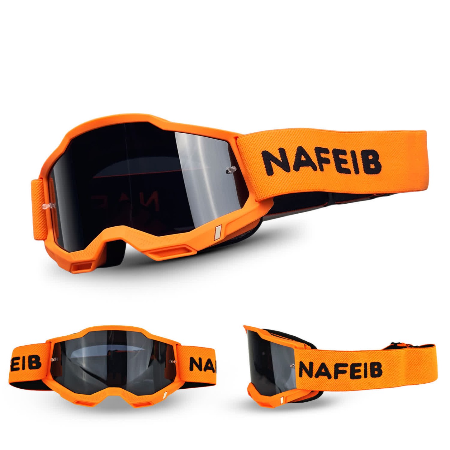 Spykay™ SG61041 Unisex Outdoor Windproof  Ski Goggles,Off-Road Riding Goggles, Motorcycle Goggles - Orange/Grey - image 9