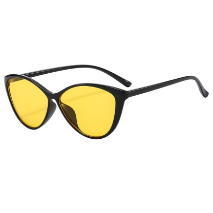 Spykay™ SG60764 Cat-Eye Simple Sunglasses For Women - Black/Yellow - image 15