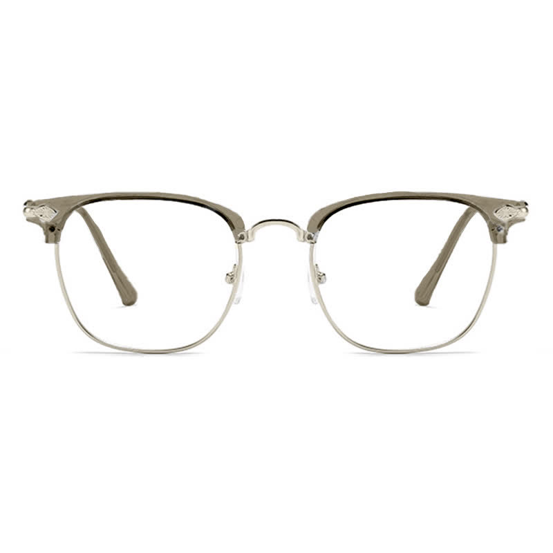 Spykay™ EG26834 Semi-Rimless Unisex Retro Square Frame Anti-blue Light Browline Glasses - image 14