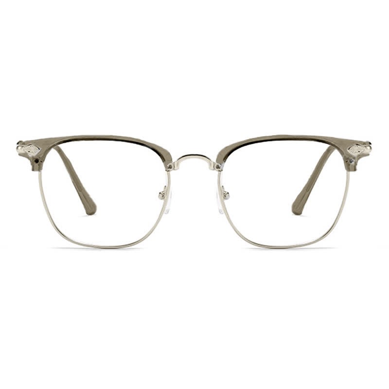 Spykay™ EG26834 Semi-Rimless Unisex Retro Square Frame Anti-blue Light Browline Glasses - image 14
