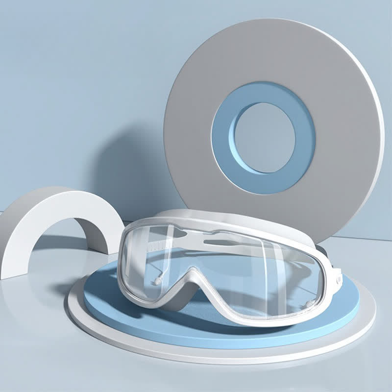 Spykay™ SG60980 Unisex Large Frame Anti Fog Swim Goggles with Earplugs And Case - White/Clear - image 6