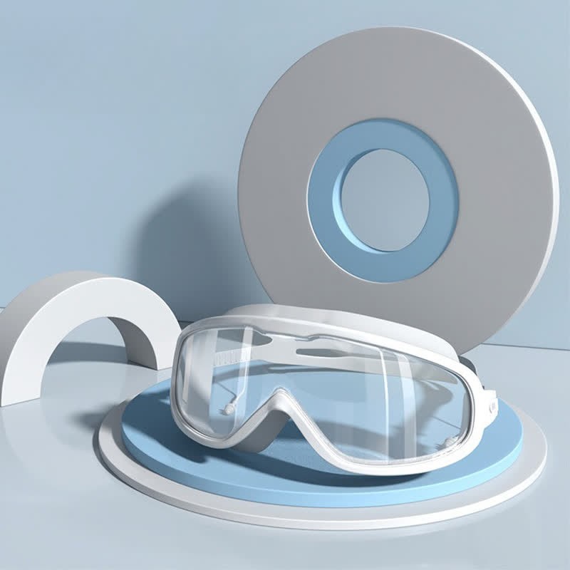 Spykay™ SG60980 Unisex Large Frame Anti Fog Swim Goggles with Earplugs And Case - White/Clear - image 6