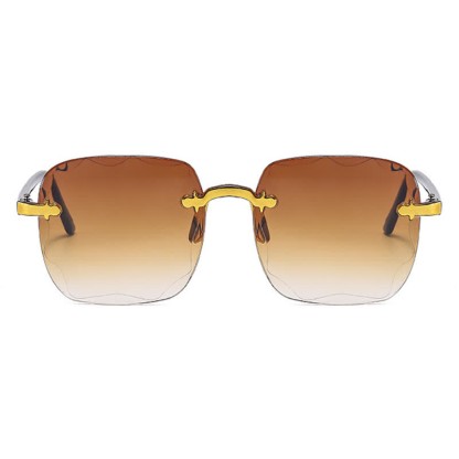 Spykay™ SG61010 Square Frame Oversized Trendy Rimless Sunglasses - image 7