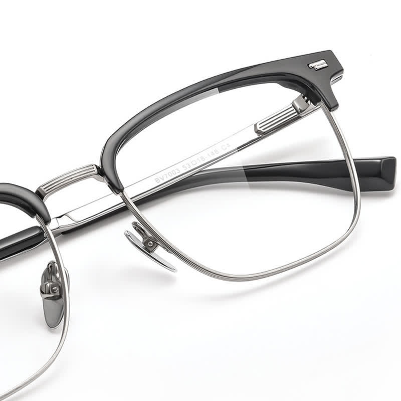 Spykay™ EG26919 Unsiex Retro Square Frame Anti-blue Light Browline Glasses - image 14