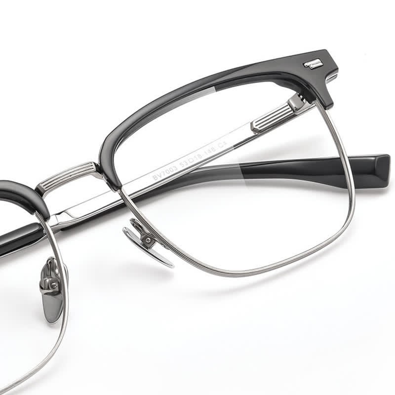 Spykay™ EG26919 Unsiex Retro Square Frame Anti-blue Light Browline Glasses - image 14