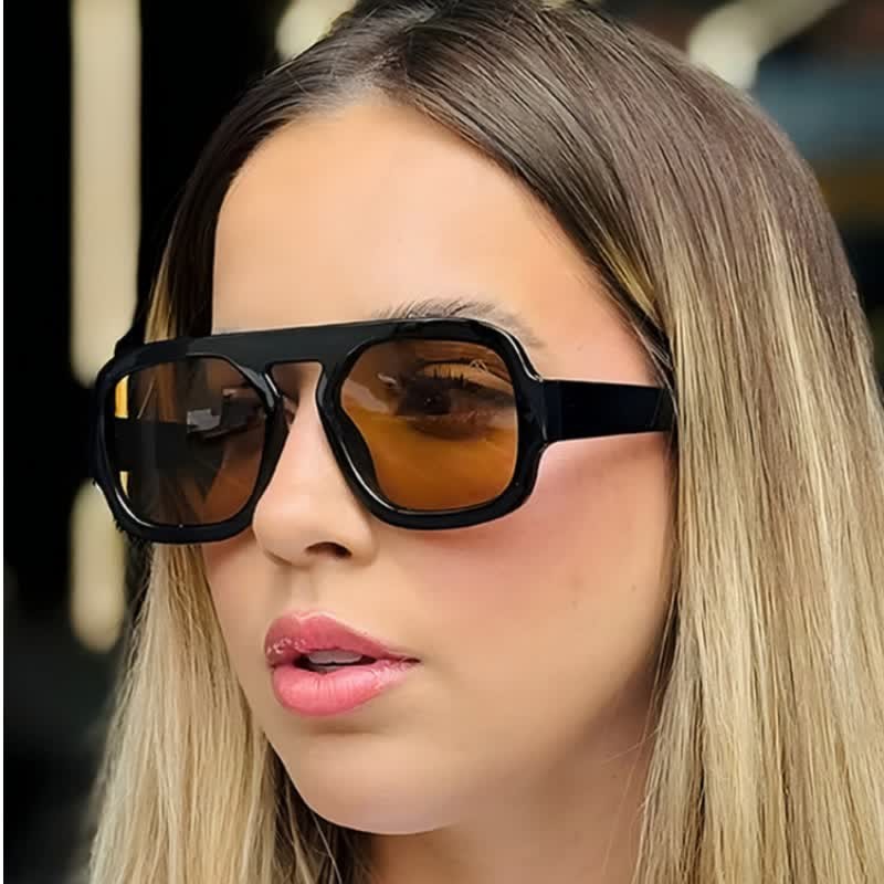 Spykay™ SG60718 Double Bridges Square Frames Retro-Vintage Sunglasses - image 14