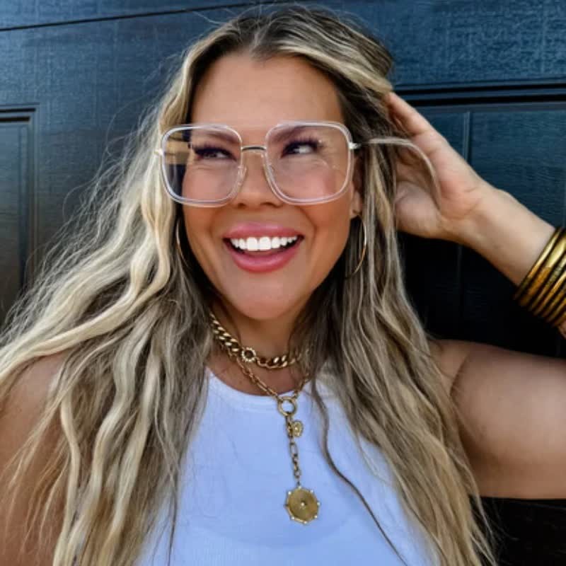 Spykay™ EG26683 Anti-blue Light Flat Top Square Frame Double Bridges Glasses - image 10