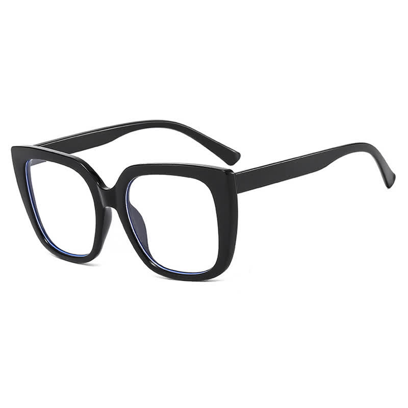 Spykay™ EG26771 Leopard Pattern Square Frame Oversized Glasses