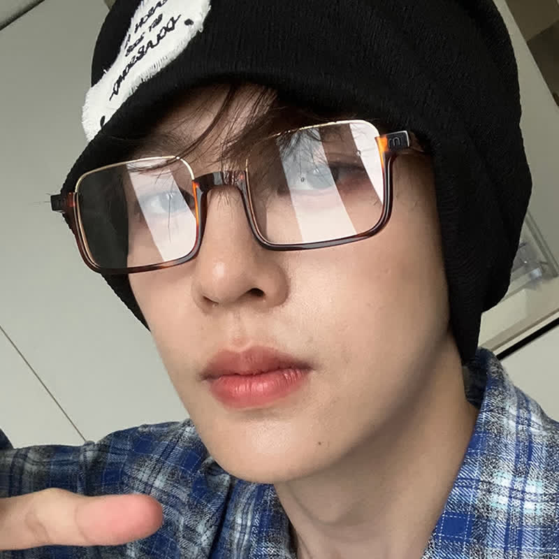 Spykay™ EG26808 Semi-Rimless Square Frame Anti-blue Light Retro-Vintage Glasses