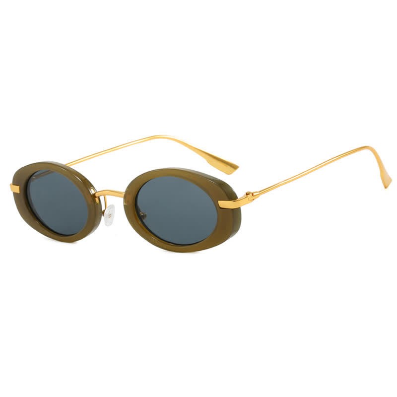Spykay™ SG60840 Vintage Small Oval Frame Sunglasses