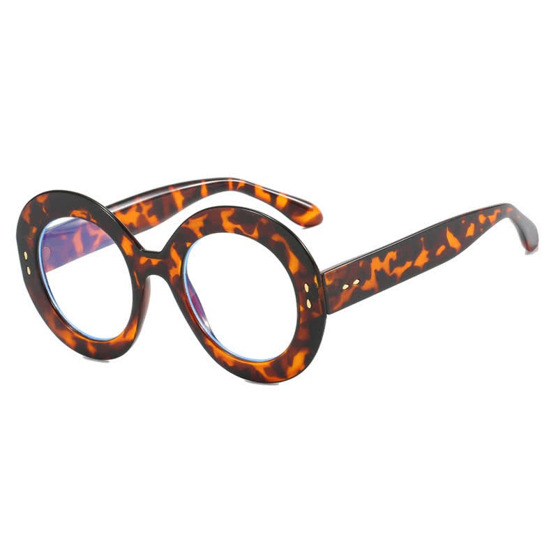 Spykay™ EG26784 Simple Oversized Round Frame Anti-blue Light Trendy Glasses