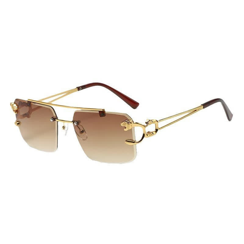 Spykay™ SG60826 Men's Cool Rimless Leopard Frame Sunglasses - image 3