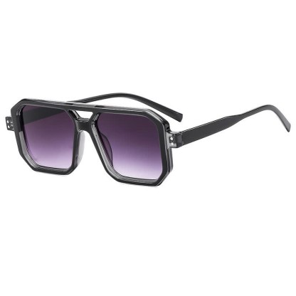 Spykay™ SG60875 Trendy Square Frame Double Bridges Sunglasses
