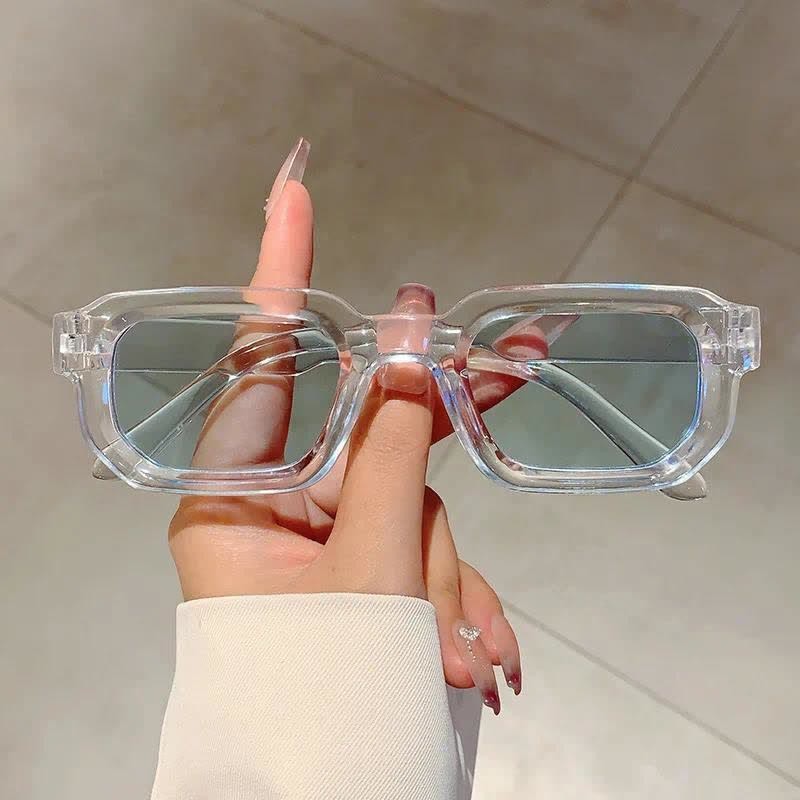 Spykay™ SG60700 Small Rectangle Frames Vintage Sunglasses - Transparent/Green - image 26