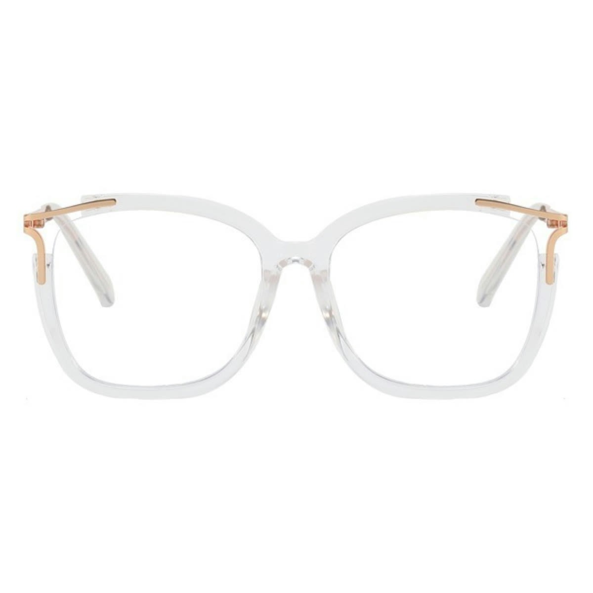 Spykay™ EG1018 Square Cat-eye Hollow Glasses Frame New TR90 Anti-blue Light Flat Glasses