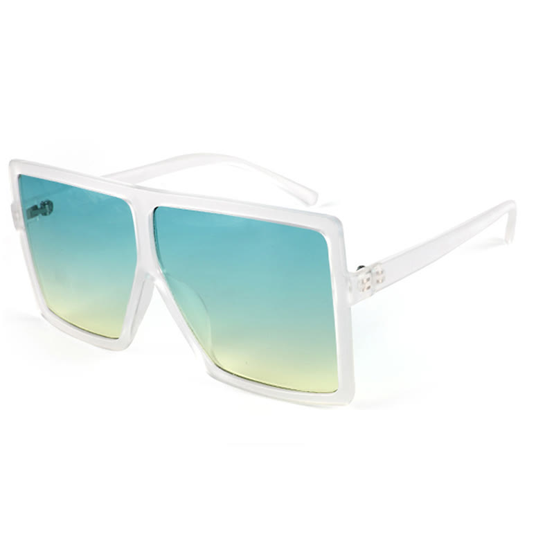 Spykay™ SG60998 Square Oversized Frame Fashion Sunglasses - Green/Yellow - image 28