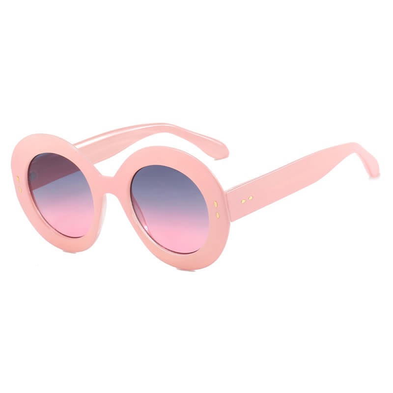 Spykay™ SG60923 Simple Oversized Round Frame Trendy Sunglasses - Pink - image 13