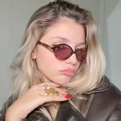 Spykay™ SG26663  Vintage Oval Frame Sunglasses - image 8