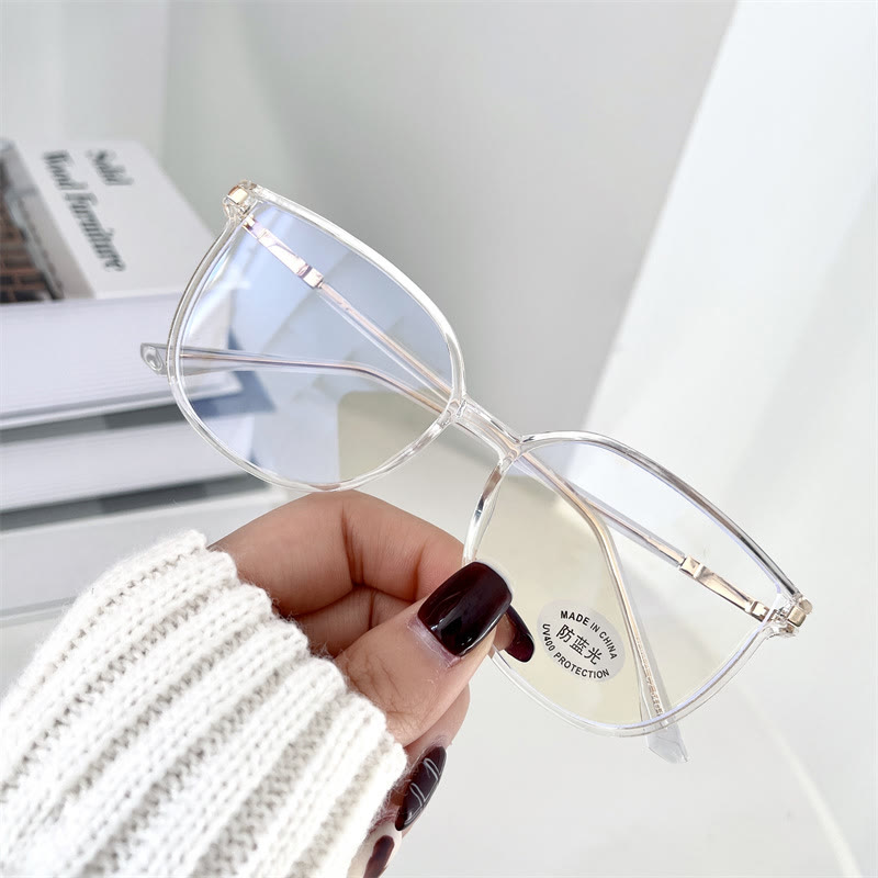 Spykay™ EG1013 Women's TR90 Oval Frame Fashion Minimalist Blue Light Blocking Glasses, Suitable For School - image 10