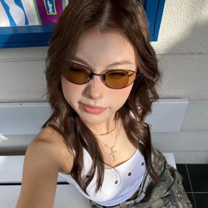 Spykay™ SG60770 Titanium Oval Frame Polarized Lightweight Sunglasses with Nylon Lenses - image 7