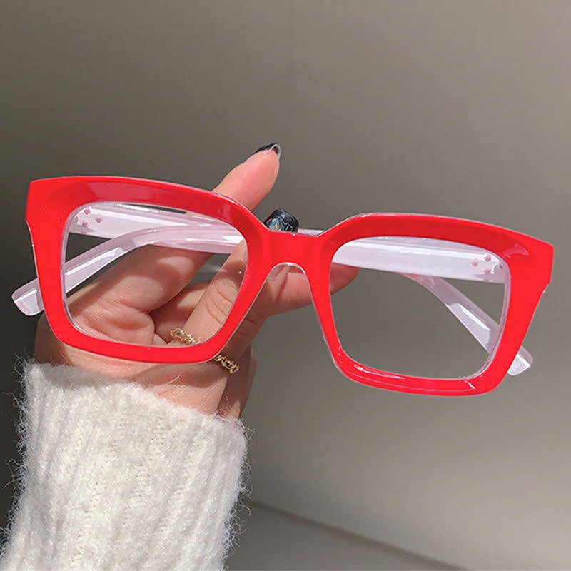 Spykay™ EG26877 Classic Simple Square Frame Concave Lenses Anti-blue Light Thick Glasses - image 13