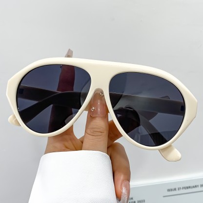 Spykay™ SG60857 Hipster Oversized Frame Aviator Sunglasses - Beige - image 15
