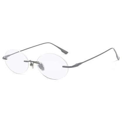 Spykay™ EG26848 Lightweight Rimless Oval Titanium Frame Anti-blue Light Glasses - image 8