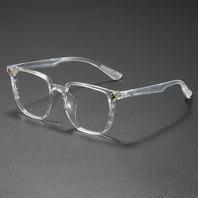 Spykay™ EG26911 Retro Classic Square Frame Anti-blue Light Chrome Hearts Glasses - Clear - image 5