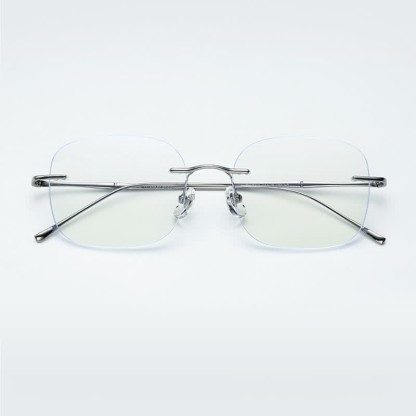 Spykay™ EG26850 Square Titanium Frame Anti-blue Light Hipster Rimless Glasses - image 12