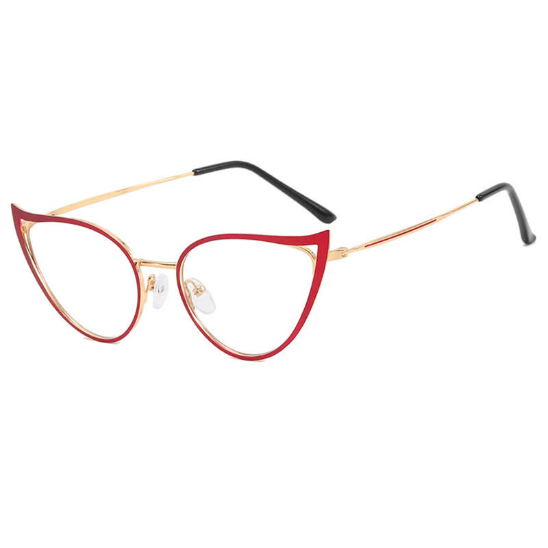 Spykay™ EG26880 Cat-Eye Metal Frame Hollow-out Anti-blue Light Glasses - image 6