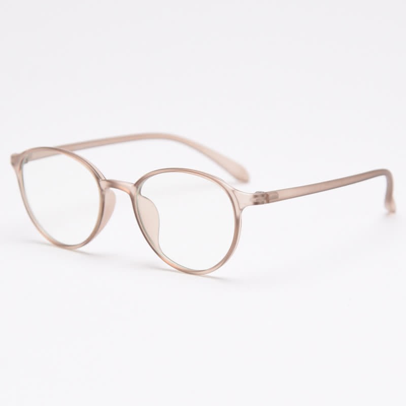 Spykay™ EG26866 Oval Frame Anti-blue Light Simple Classic Lightweight Glasses  - Matte Brown - image 18