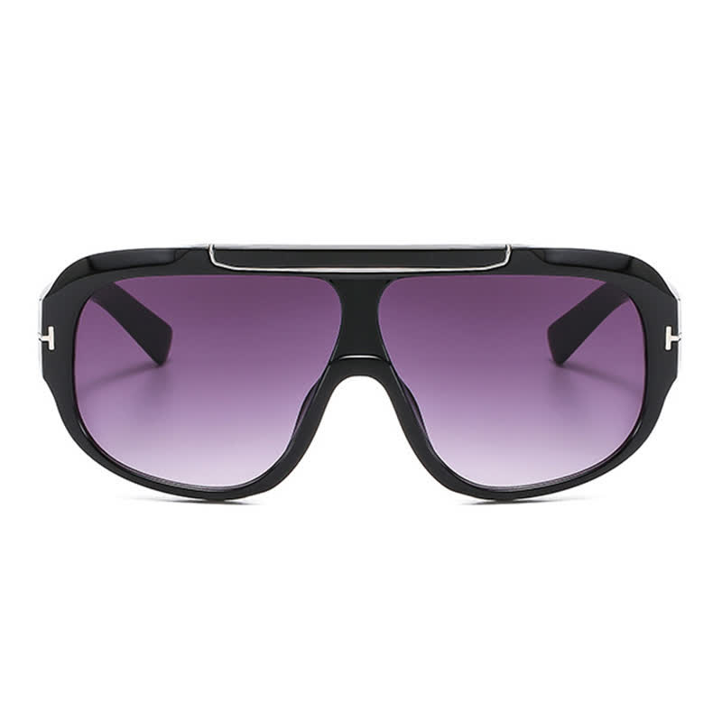 Spykay™ SG60883 'T' Design Oversized Aviator Sunglasses